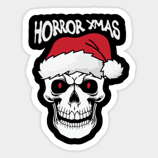 Skull Santa Claus Horror Xmas Funny Christmas Gift Sticker